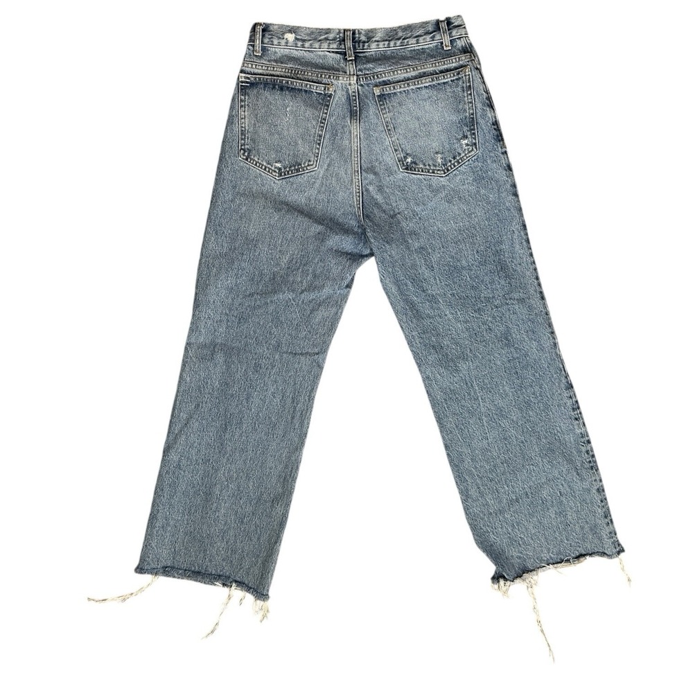 BDG Urban Outfitters Wide Leg Jeans Women 28 High Rise Button Fly Raw Hem - Picture 2 of 8